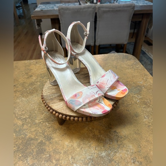 NaturalizerJoy Sandals with Transparent Block Heels - Picture 2 of 15